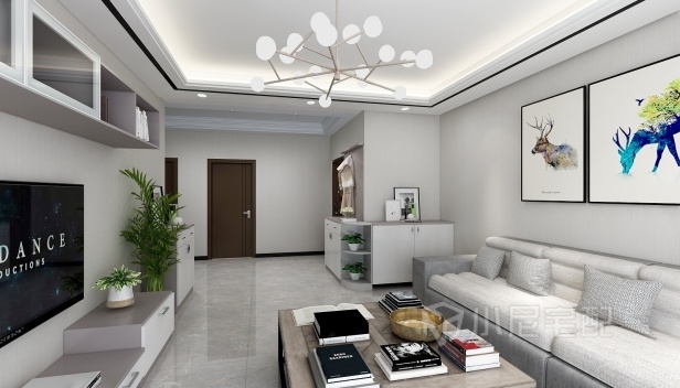 100㎡/兩室兩廳一衛(wèi)/現(xiàn)代