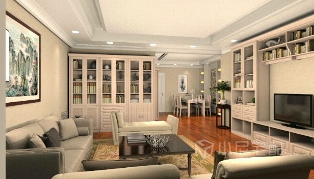 120㎡/三室兩廳兩衛(wèi)/簡(jiǎn)約