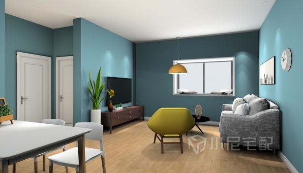 62.66㎡/兩室一廳一衛(wèi)/簡約