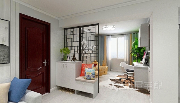 90㎡/兩室兩廳一衛(wèi)/現(xiàn)代