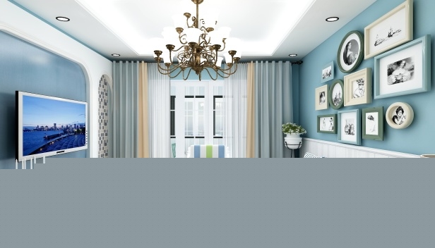 132㎡/三室兩廳兩衛(wèi)/地中海