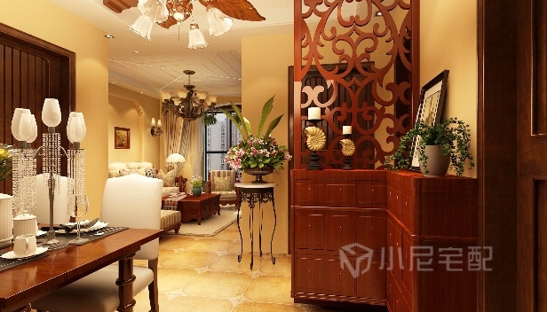 89㎡/兩室兩廳一衛(wèi)/美式