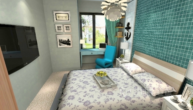 90.78㎡/三室一廳兩衛(wèi)/混搭