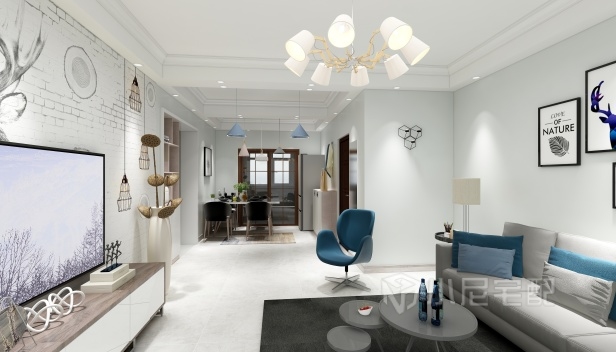 135㎡/兩室兩廳兩衛(wèi)/簡約