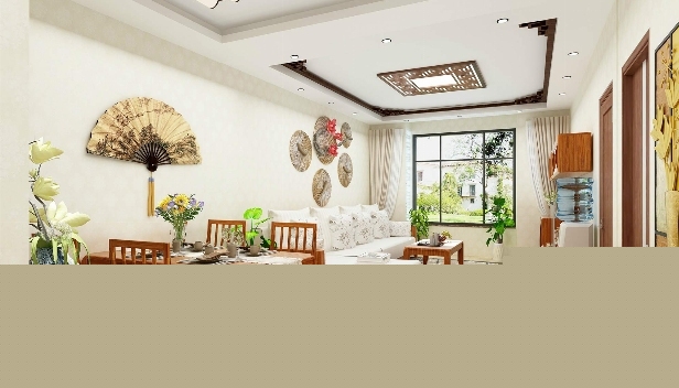 100㎡/兩室一廳一衛(wèi)/中式