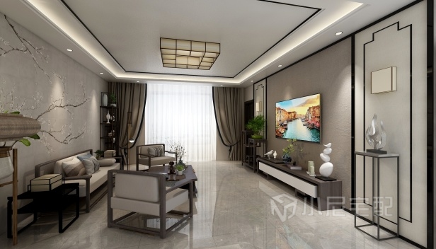 140㎡/三室兩廳兩衛(wèi)/中式