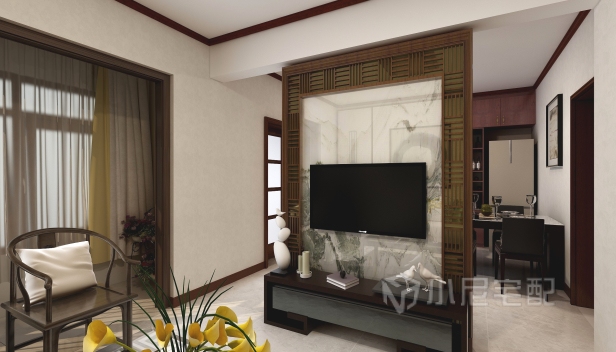 96㎡/兩室兩廳一衛(wèi)/中式