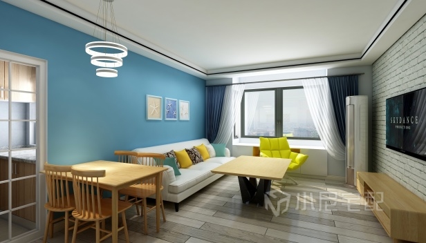 100㎡/兩室一廳一衛(wèi)/現(xiàn)代