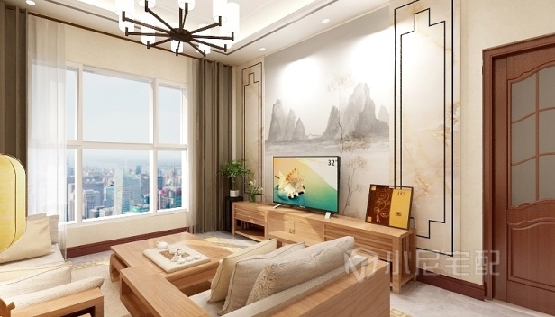 79㎡/兩室一廳一衛(wèi)/中式