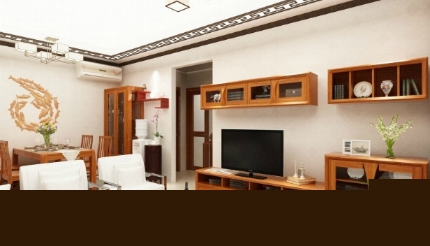 90㎡/兩室兩廳一衛(wèi)/中式