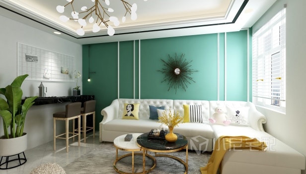 98㎡/兩室一廳一衛(wèi)/現(xiàn)代