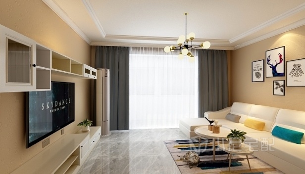 120㎡/兩室一廳兩衛(wèi)/簡(jiǎn)約